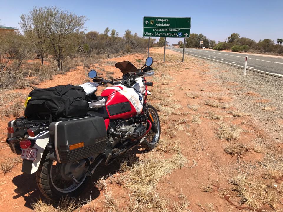 BMW R100GS PD Lasseter Highway